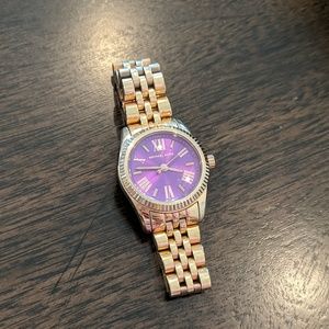 Rosegold and Purple Michael Kors watch